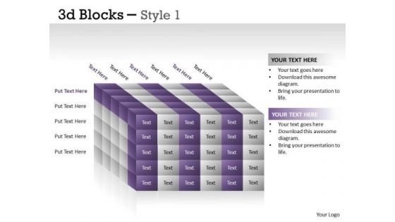 Marketing Diagram 3d Blocks Style Mba Models And Frameworks