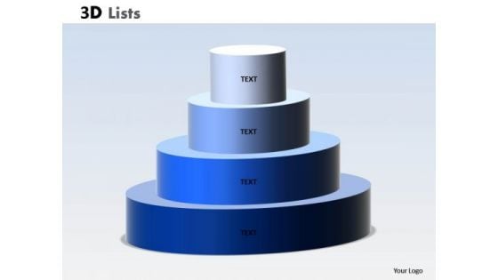 Marketing Diagram 3d List Circular Design Sales Diagram