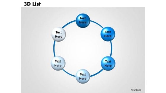 Marketing Diagram 3d List Consulting Diagram