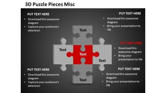Marketing Diagram 3d Puzzle Pieces Misc Business Cycle Diagram