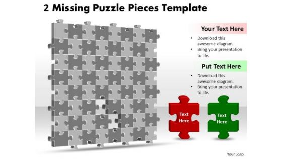 Marketing Diagram 3d Puzzle Together With Missing Pieces Consulting Diagram