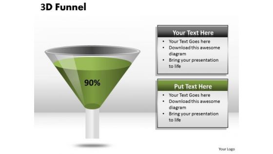 Marketing Diagram 90 Percent Value Representation Funnel Diagram Strategy Diagram