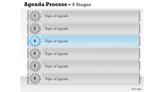 Marketing Diagram Agenda Process 6 Stages Consulting Diagram