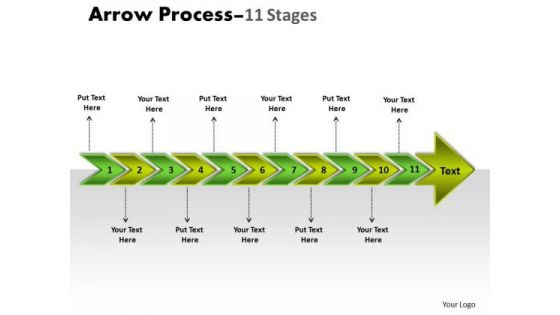 Marketing Diagram Arrow Process 11 Stages Sales Diagram
