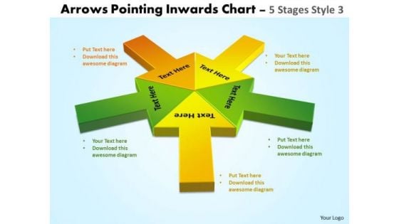 Marketing Diagram Arrows Pointing Inwards Chart 5 Consulting Diagram