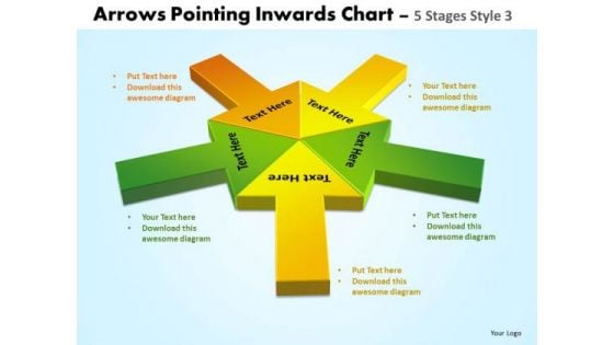 Marketing Diagram Arrows Pointing Inwards Chart 5 Stages 6 Consulting Diagram