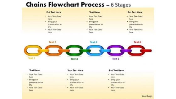 Marketing Diagram Chains Flowchart Process Diagram 6 Stages Business Framework Model