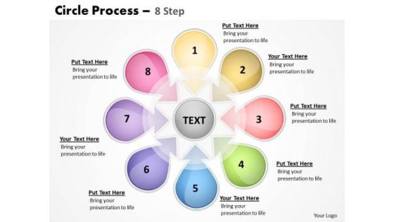 Marketing Diagram Circle Process 8 Step Business Diagram