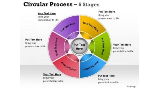 Marketing Diagram Circular Process 6 Stages Consulting Diagram