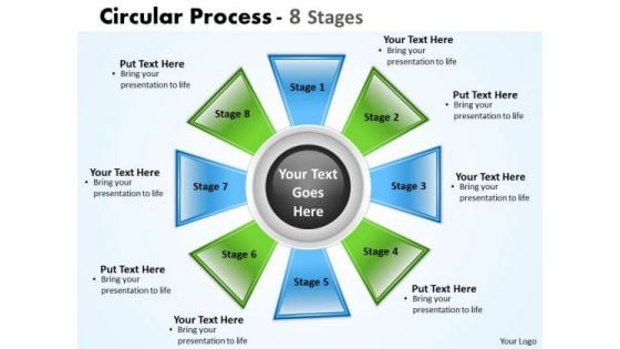 Marketing Diagram Circular Process 8 Stages Business Cycle Diagram