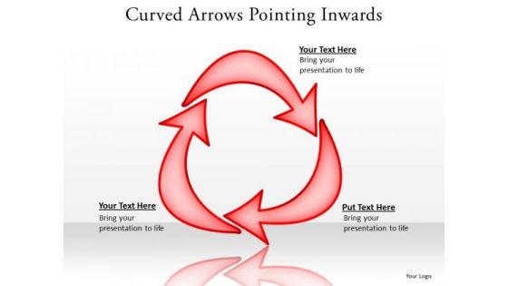 Marketing Diagram Curved Arrows Pointing Inwards Strategy Diagram