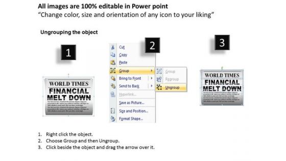 Marketing Diagram Financial Crisis Icons Business Cycle Diagram