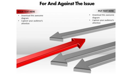 Marketing Diagram For And Against The Issue Editable Sales Diagram