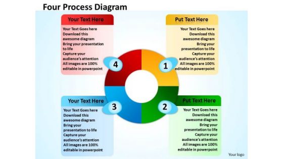 Marketing Diagram Four Process Diagram Consulting Diagram