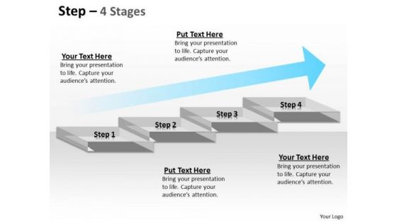 Marketing Diagram Four Steps Of Business Process Consulting Diagram