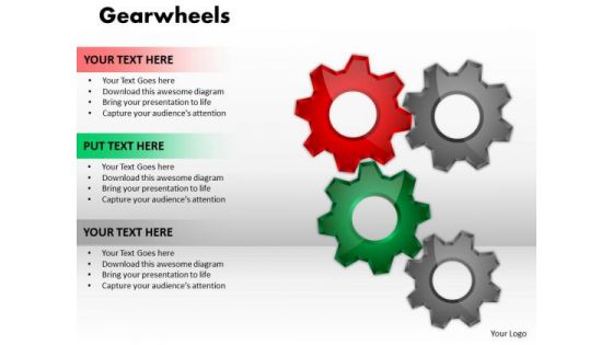 Marketing Diagram Gearwheels Sales Diagram