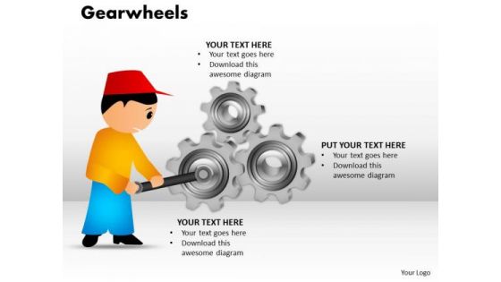 Marketing Diagram Gearwheels Strategy Diagram