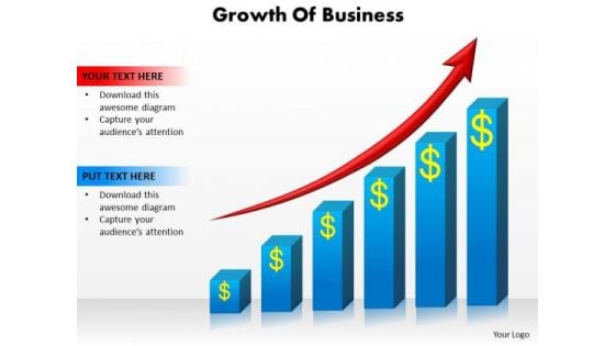 Marketing Diagram Growth Of Business Sales Diagram
