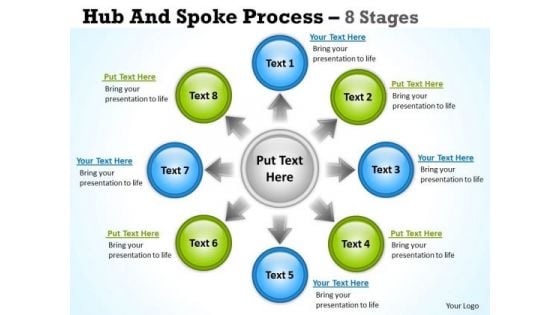 Marketing Diagram Hub And Spoke Process 8 Stages Sales Diagram