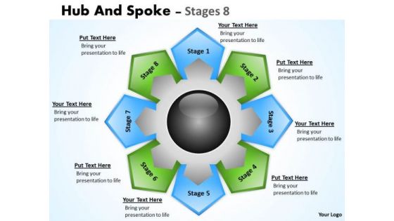 Marketing Diagram Hub And Spoke Stages Consulting Diagram