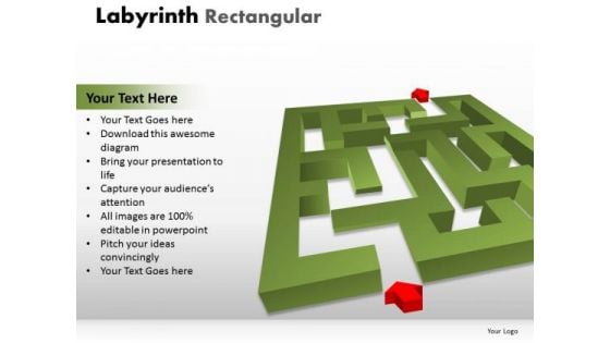 Marketing Diagram Labyrinth Rectangular Business Diagram