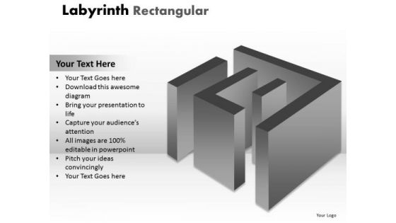 Marketing Diagram Labyrinth Rectangular Business Framework Model