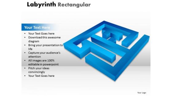 Marketing Diagram Labyrinth Rectangular Ppt 13 Blue Modal Business Cycle Diagram