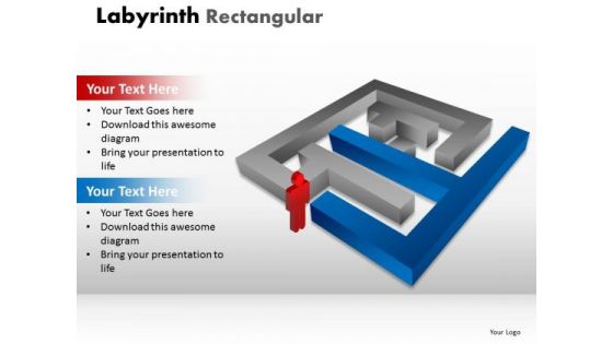 Marketing Diagram Labyrinth Rectangular Sales Diagram