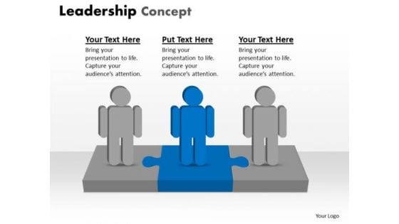 Marketing Diagram Leadership Concept 3 Stages Business Framework Model