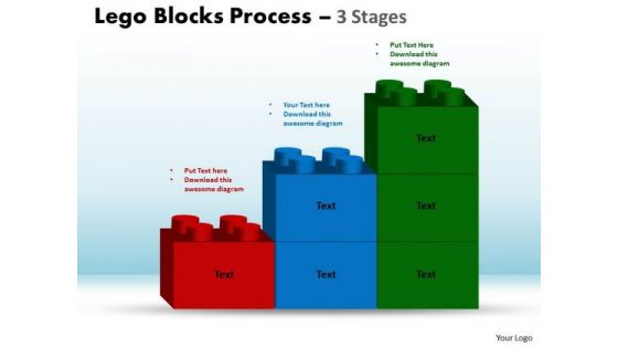 Marketing Diagram Lego Blocks Process 3 Stages Strategy Diagram