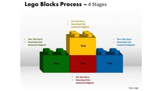 Marketing Diagram Lego Blocks Process 4 Stages Strategy Diagram