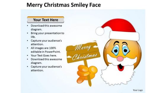 Marketing Diagram Merry Christmas Smiley Face Strategic Management