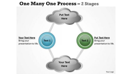 Marketing Diagram One Many One Process 2 Stages Sales Diagram