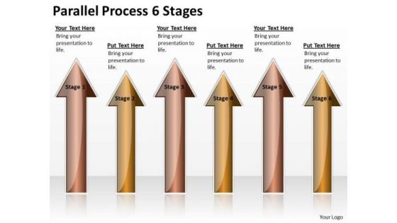 Marketing Diagram Parallel Process 6 Stages Strategy Diagram