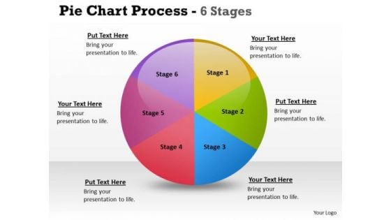 Marketing Diagram Pie Chart Process 6 Stages Strategic Management