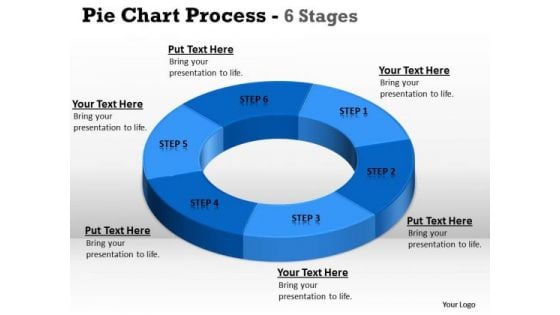 Marketing Diagram Pie Chart Process 6 Stages Strategy Diagram