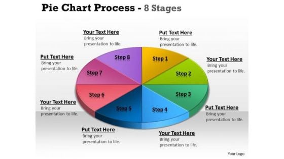 Marketing Diagram Pie Chart Process 8 Stages Business Cycle Diagram