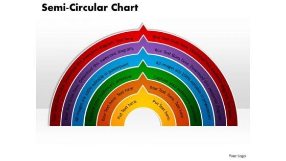 Marketing Diagram Semi Circular Chart PowerPoint Slides And Sales Diagram