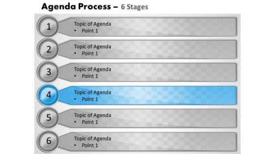 Marketing Diagram Six Staged Business Agenda Consulting Diagram