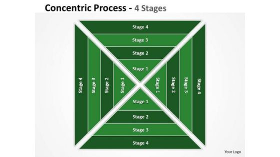 Marketing Diagram Sqaure Concentric Process Strategy Diagram