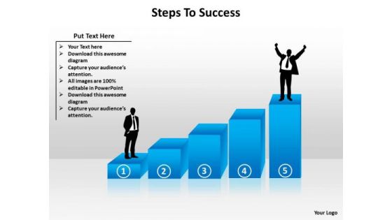 Marketing Diagram Steps To Success Business Framework Model