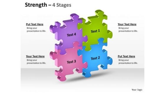 Marketing Diagram Strength 4 Stages Business Finance Strategy Development