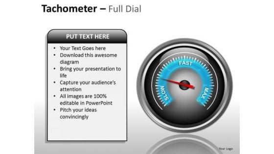 Marketing Diagram Tachometer Full Dial Business Diagram