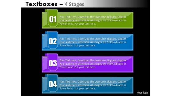 Marketing Diagram Textboxes 4 Stages Diagram Sales Diagram