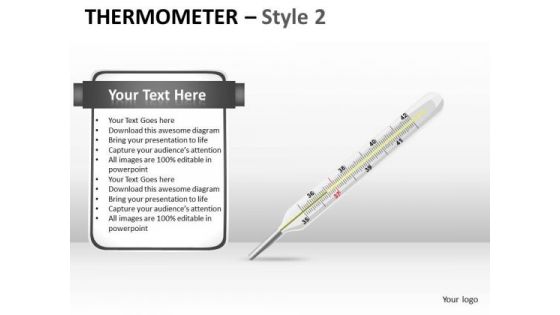 Marketing Diagram Thermometer Style 2 Business Framework Model