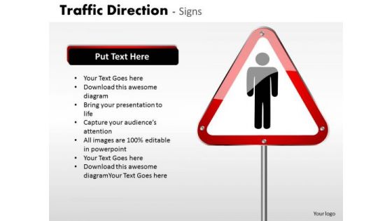 Marketing Diagram Traffic Direction Signs Business Finance Strategy Development