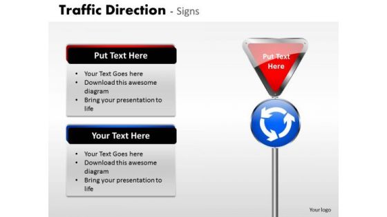 Marketing Diagram Traffic Direction Signs Consulting Diagram