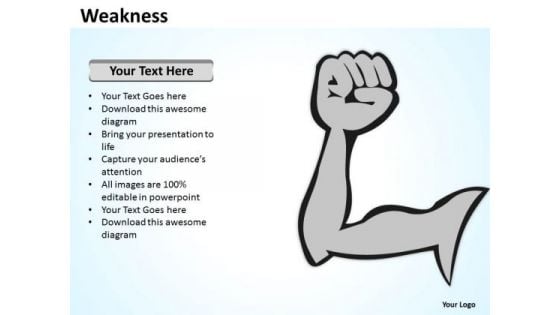 Marketing Diagram Weakness Business Diagram