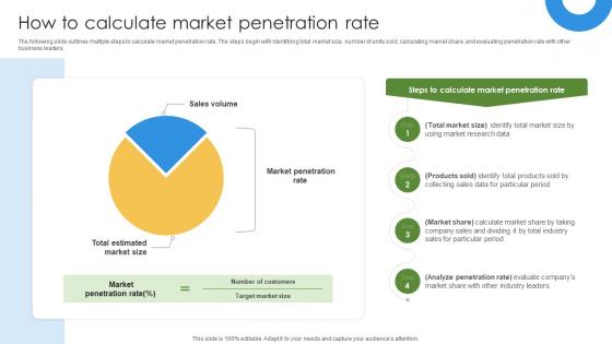 Marketing Growth Strategy How To Calculate Market Penetration Rate Strategy SS V