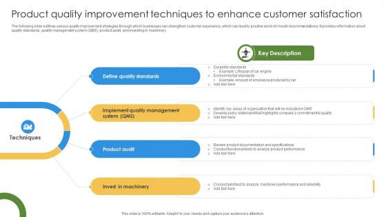 Marketing Growth Strategy Product Quality Improvement Techniques To Enhance Strategy SS V Marketing Growth Strategy Product Quality Improvement Techniques To Enhance Strategy SS V